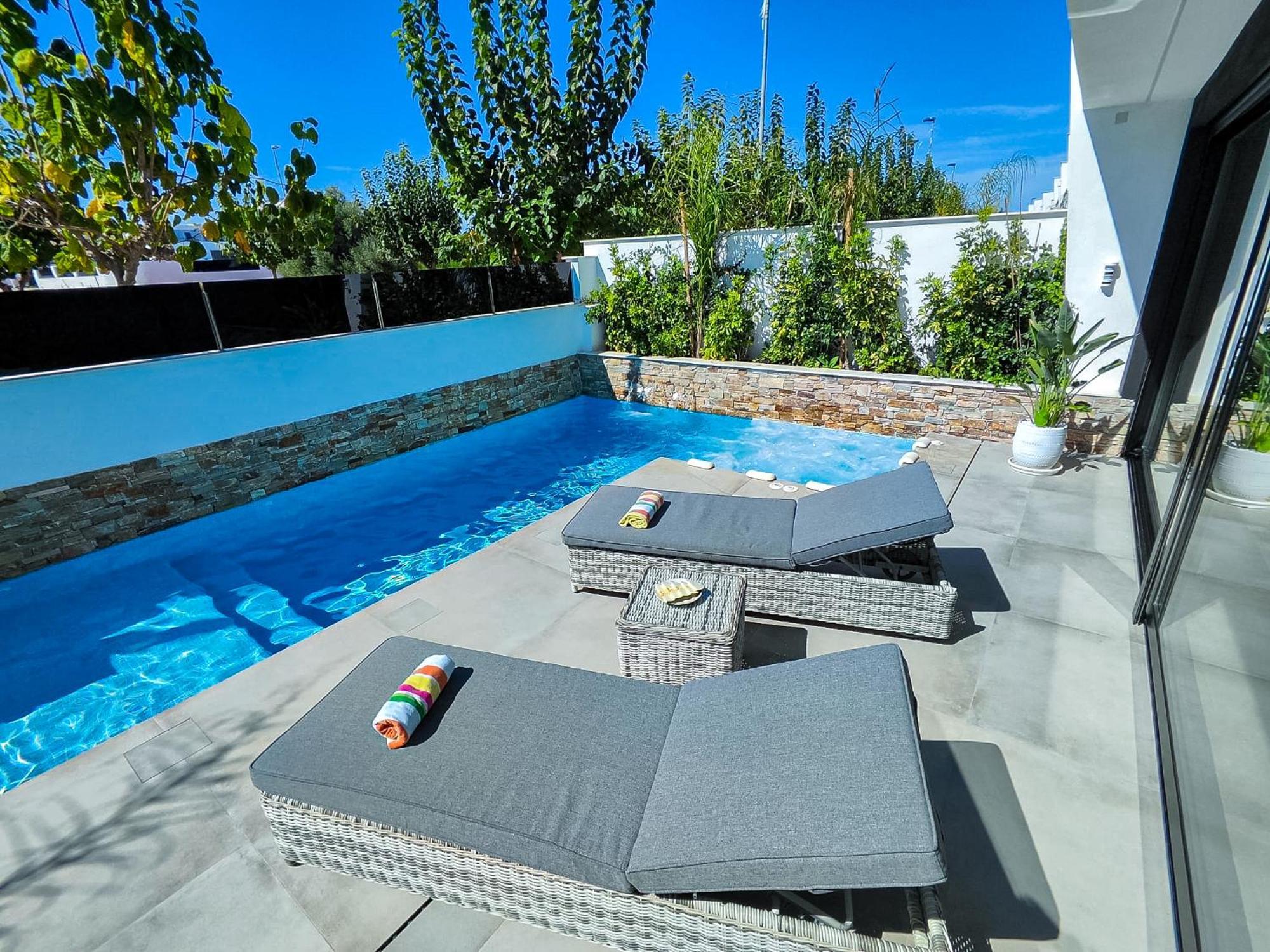 Villa Murcia - Private Heated Pool & Jacuzzi 圣地亚哥德拉里贝拉 外观 照片